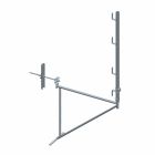 Console de façade 1m mur 0,35m avec traversee de mur amovible 0,50m