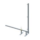 Garde-corps MINI RIVE hauteur 1 m fixe par 4 vis torx Ø 8x100 non fournies (ref. 030430)