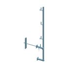 Garde-Corps Mur 40Cm Debord 20Cm Avec Traversee De Mur Articulee 40Cm