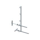 Garde-Corps Mur 40Cm Debord 70Cm Avec Traversee De Mur Articulee 40Cm