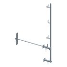 Garde-Corps Mur 90Cm Debord 20Cm Avec Traversee De Mur Articulee 90Cm