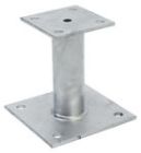 PIED DE POTEAU FIXE 100 X 150 X 5 mm Acier - P/10