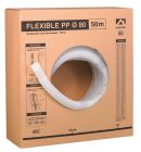 Conduit de fumee polypropylene non isole pour appareil a condensation CHEMILUX diam. 80 mm - long. 25m