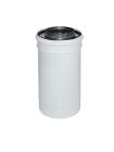 Conduit de fumee inox / galva non isole pour appareil a fioul ROLUX diam. 125/80 mm - long. 0,3m