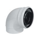 Coude Rolux Fioul 80/125 Fi in/ga 45°