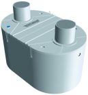 Citerne a enterrer en beton 7 300 L avec un tampon