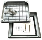 Couvercle inox plat de regard a carreler 500X500 mm 15kN