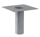 Platine d'etancheite inox pour siphon ø100 mm