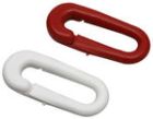 ASSORT. FAUSSE MAILLE PLAST.   6 mm ˗ ROUGE/BLANC ˗ P/4