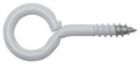 PITON ACIER A VISSER PLAST. 16 X 30 mm BLANC - P/16