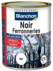 Peinture acrylique NOIR FERRONNERIES mat - boite metal de 0,75L