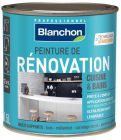 Peinture acrylique de renovation multi-supports Cuisine & Bains satine blanc - boite metal de 0,5L