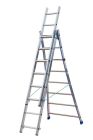 Echelle aluminium transformable 3 plans KET3 3 x 12 marches - haut. 6,65m