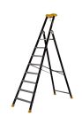 Escabeau aluminium laque simple MP 8 marches - haut. 3,75m