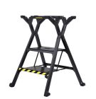 Marchepied aluminium anodise simple X-O 2 marches - haut. 2,5m