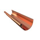 Gouttiere cuivre lyonnaise developpe T33 - long. 4m - ep 0,55 mm (avec bords arrondi)