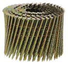 Pointe torsadee galva RNC tete plate - long. 90mm x diam. 3,1mm - Boite 4050