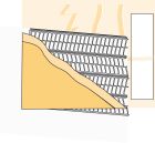 Lattis support d'enduits acier galvanise Z275 nervures de 10 mm avec papier long 25m x larg. 0,61 m
