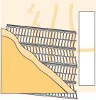 Lattis support d'enduits acier galvanise Z275 nervures de 10mm long. 25m x larg. 0,61m