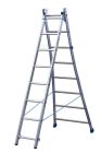 Echelle aluminium transformable 2 plans KET2 2 x 8 marches - haut. 2,6m