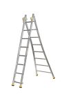Echelle aluminium transformable T2 2 x 8 marches - haut. 2,95m