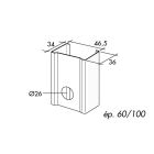 Montant 48 pour milieu humide - long. 3 m x larg. 48 mm