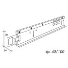 PORTEUR T24 SUP BLC 40mm - LG 3600mm