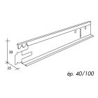 ENTRETOISE T35 LUM AX BLC - LG 1200mm