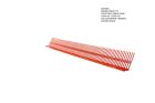 Peigne d'egout PVC rouge - long. 100 cm