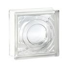 Brique de verre 198 Lentille de fresnel - long. 19cm x haut. 19cm x ep. 8cm