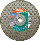 Disque diamant jante continue electrodepose pierres naturelles PRO SURF diam 125x alesage 14