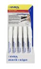 Display 20 marqueurs LYRA MARK + SIGN POINTE OGIVE 3 MM peinture laquee Blanc