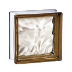 Brique de verre - long. 19cm x haut. 19cm x ep. 8 cm