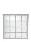 Panneau en brique de verre standard 198 n°44 - long. 87cm x haut. 87cm x ep. 8cm
