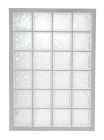 Panneau en brique de verre standard 198 n°46 - long. 127cm x haut. 87cm x ep. 8cm