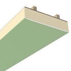 Panneau de toiture polyurethane finition parement particules de bois + plaque de platre BA 18 PANNOTEC CONFORT PLATRE 18 - long. 4,8m x larg. 0,6m x ep. 130mm - R = 6