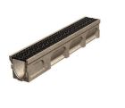 Caniveau en beton polymere feuillure beton polymere avec grille passerelle fonte ACO BASICDRAIN 100 - long. 1m x larg. 100mm x haut. 170mm - classe C250