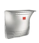 Cours anglaise en polypropylene avec grille en metal deploye, usage pieton,fixation anti effraction, kit de montage, L 100 x H 60 x prof 40 cm