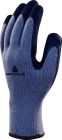 Gants tricot acrylique - paume enduite mousse de latex - jauge 10 Noir-Gris T10