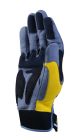 Gants dos polyester/elasthane - paume polyamide/PU jaune-noir T11
