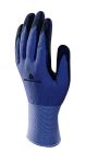 Gants tricot 100% polyamide spandex - paume enduite nitrile - jauge 15 Noir-Gris T10