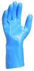 Gants latex sur support jersey Bleu T9/10