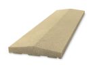 Chaperon 2 pentes en beton long. 100 cm x larg. 30 cm x ep. 5,5 cm beige