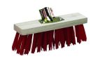 Balai cantonnier fibre PVC rouge 32cm