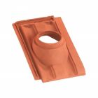 Tuile a douille terre cuite PV10 Vieilli masse - long. 45,7 cm x larg. 29,6 cm