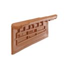 Rive individuelle verticale a emboitement gauche grand rabat (2.6 par ml au pureau de 392 mm ) terre cuite Rose flamme