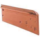 Rive droite individuelle a emboitement terre cuite PV13 Noir brillant - long. 44,1 cm x larg. 6,4 cm