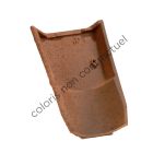 Tuile deux tiers terre cuite Plein sud Rouge - long. 34,5 cm x larg. 31,6 cm