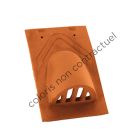 Tuile chatiere terre cuite Plate 16x24 Vieilli - long. 24 cm x larg. 16 cm