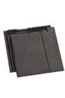 Tuile et demie de bord gauche sans emboitement (1,9/m.crt.) terre cuite Beauvoise Graphite Ardoise